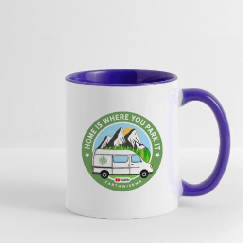 Van Home Travel / La maison est l’endroit où vous la garez / Van - Tasse bicolore