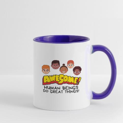 HUMANS DO GREAT THINGS - Contrast Coffee Mug