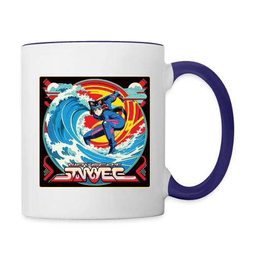Anime Wavecat Surfer - Contrast Coffee Mug
