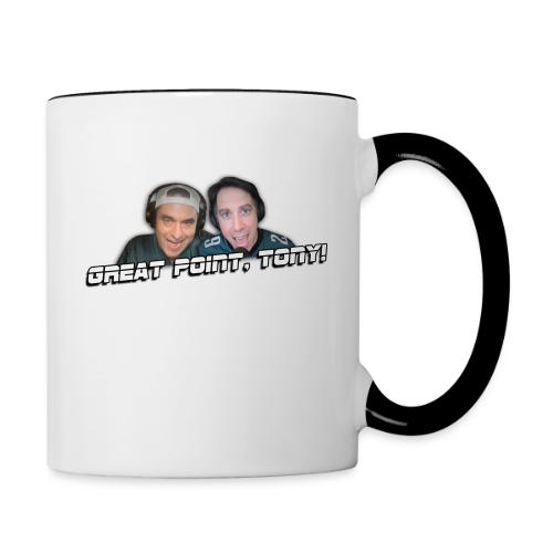 GREAT POINT, TONY! (No glow) - Contrast Coffee Mug
