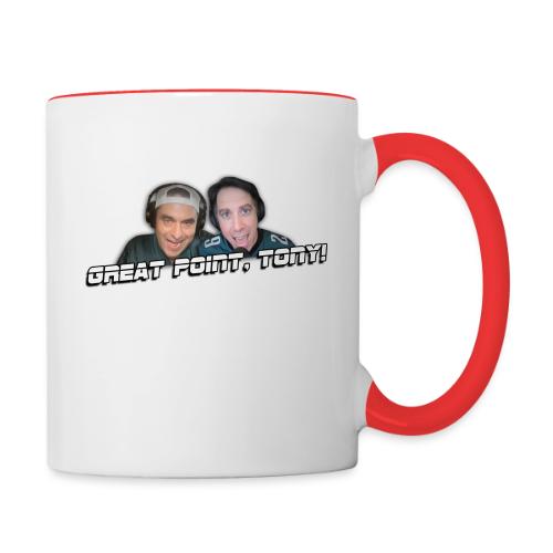 GREAT POINT, TONY! (No glow) - Contrast Coffee Mug