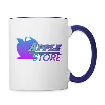 Apple store - Contrast Coffee Mug - white/cobalt blue - Right