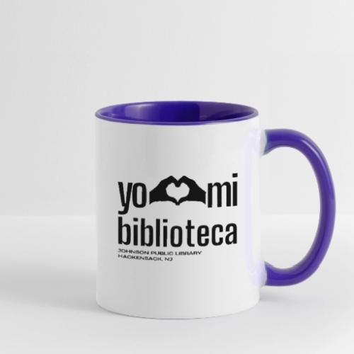 Yo Amo Mi Biblioteca (Black) - Contrast Coffee Mug
