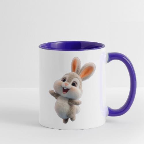 Dancing Baby Rabbit - Contrast Coffee Mug