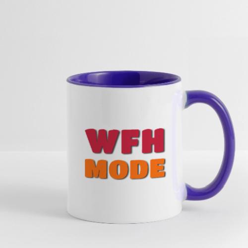 WFH Mode Remote Work Lifestyle Design - Contrast Coffee Mug