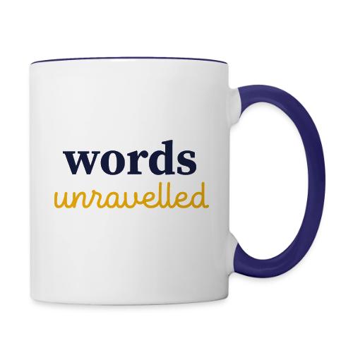 Words Unravelled - Contrast Coffee Mug
