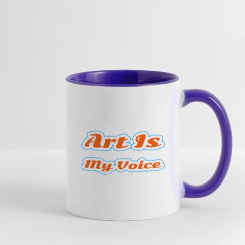 Art Is My Voice — Express Yourself Script - Contrast Coffee Mug