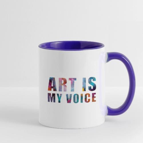 Art Is My Voice - Contrast Coffee Mug