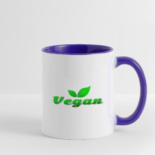 Pure Vegan Leaves - Contrast Coffee Mug