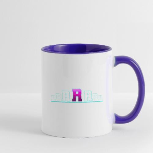 Letter R – Capital Varsity Alphabet Monogram - Contrast Coffee Mug