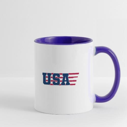 Star Stripe USA - Contrast Coffee Mug