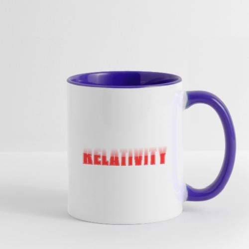 Relativity Science Typography Design - Contrast Coffee Mug