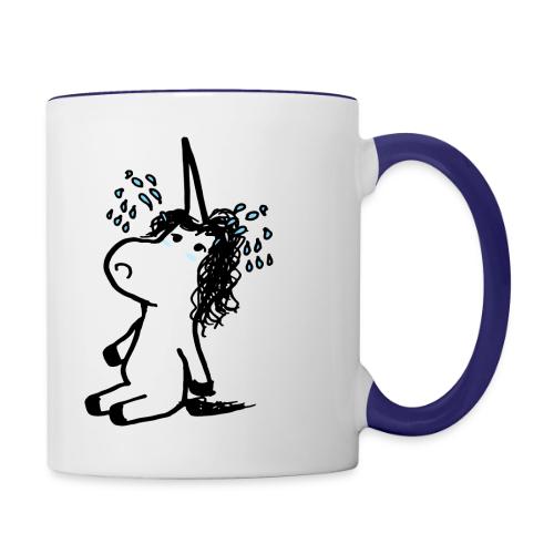 unicornio lloron - Contrast Coffee Mug