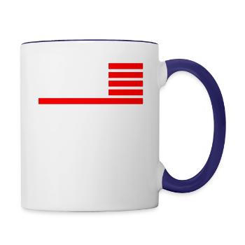 Ronald Reagan 1984 United States of America Presid - Contrast Coffee Mug - white/cobalt blue - Right