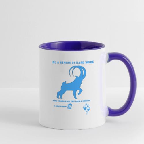 Be A Genius Of Hard Work - Contrast Coffee Mug