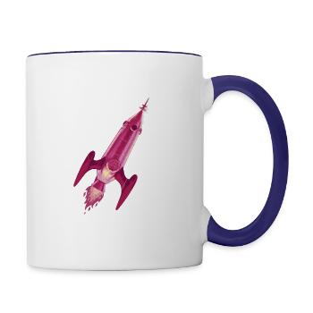 I'm going far away I'm going far away gift inspira - Contrast Coffee Mug - white/cobalt blue - Right