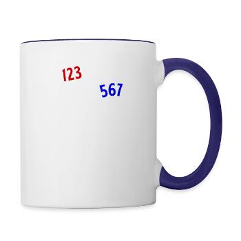 Salsa 123 567 Salsa Dance - Contrast Coffee Mug - white/cobalt blue - Right
