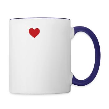 Massachusetts Wife Gift - Contrast Coffee Mug - white/cobalt blue - Right