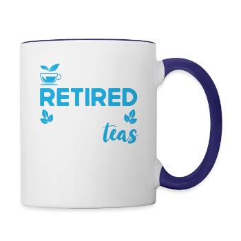 Tea Drinker Tea Lover Party Tea - Contrast Coffee Mug - white/cobalt blue - Right