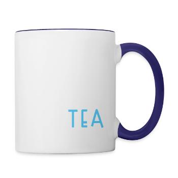Tea Drinker Tea Lover Party Tea - Contrast Coffee Mug - white/cobalt blue - Right