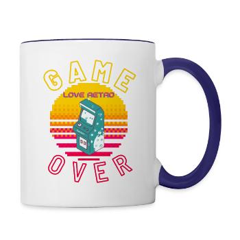 Game Over - Contrast Coffee Mug - white/cobalt blue - Right