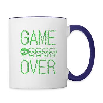 Game Over - Contrast Coffee Mug - white/cobalt blue - Right