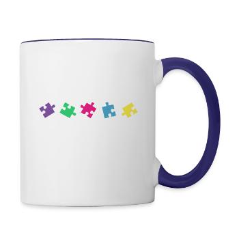 Autism Awareness - Dont Judge What You Dont - Contrast Coffee Mug - white/cobalt blue - Right