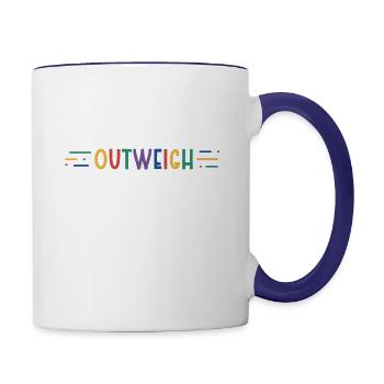 Autism Awareness - Abilities Outweigh Disabilities - Contrast Coffee Mug - white/cobalt blue - Right