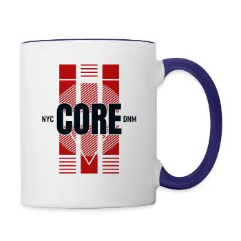 Core denim - Contrast Coffee Mug - white/cobalt blue - Right