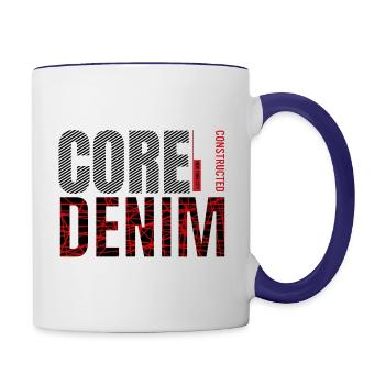 Core denim - Contrast Coffee Mug - white/cobalt blue - Right