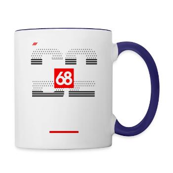 CORE DENIM - Contrast Coffee Mug - white/cobalt blue - Right
