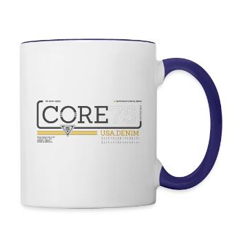 Core denim - Contrast Coffee Mug - white/cobalt blue - Right