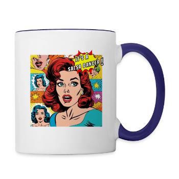 Salsa Dancer: Its a Salsa Dancer - Contrast Coffee Mug - white/cobalt blue - Right