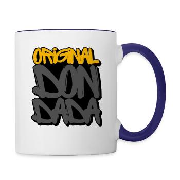 Original Don Dada Graffiti Style Reggae - Contrast Coffee Mug - white/cobalt blue - Right