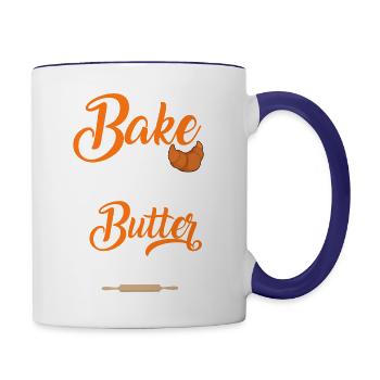 Bread Baking Bread Maker - Contrast Coffee Mug - white/cobalt blue - Right