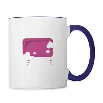 Soap Making Soap Maker - Contrast Coffee Mug - white/cobalt blue - Right