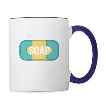 Soap Making Soap Maker - Contrast Coffee Mug - white/cobalt blue - Right