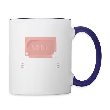 Soap Making Soap Maker - Contrast Coffee Mug - white/cobalt blue - Right
