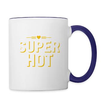 Dibs On The Super Hot 911 Dispatcher Couples - Contrast Coffee Mug - white/cobalt blue - Right