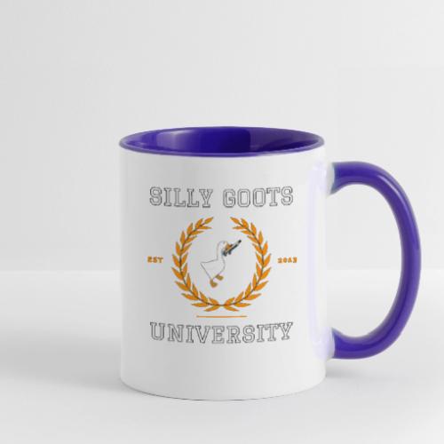 Silly Goots University - Contrast Coffee Mug