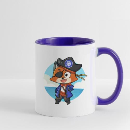 Kubernetes Pirate Foxy - Contrast Coffee Mug