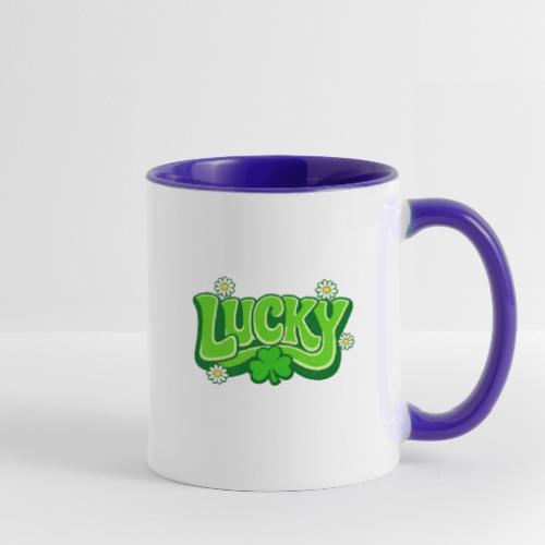 Lucky 70s Retro T-Shirt - Contrast Coffee Mug