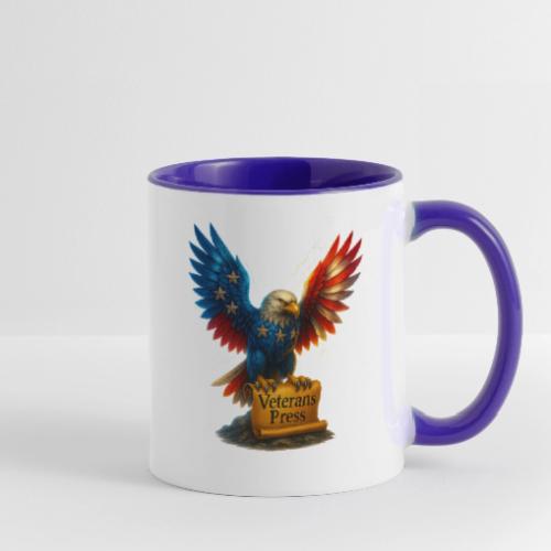 Veterans Press & Bald Eagle Flag 2 Print Set - Contrast Coffee Mug