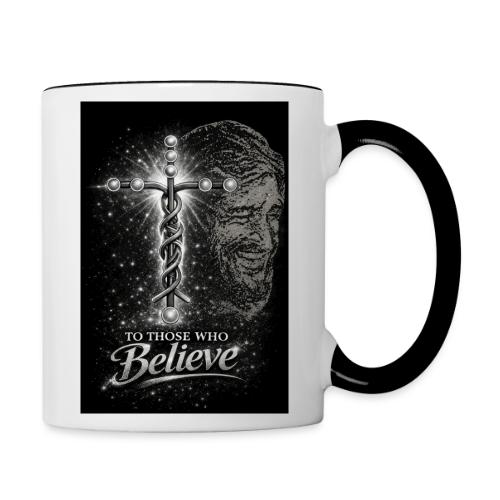 Rare Portrait of Jesus Smiling shows Love for All. - Contrast Coffee Mug