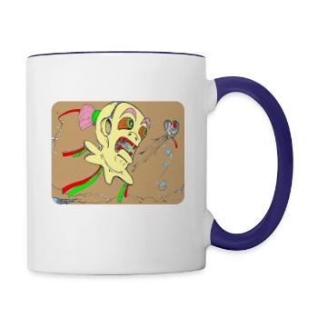 Surprise - Contrast Coffee Mug - white/cobalt blue - Right