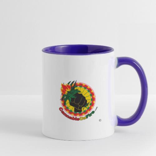 Cannabis On Fire 420 Puissance - Tasse bicolore