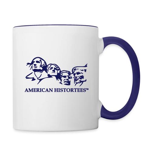 vector logo american histortees - Contrast Coffee Mug