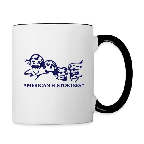 vector logo american histortees - Contrast Coffee Mug