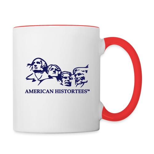 vector logo american histortees - Contrast Coffee Mug
