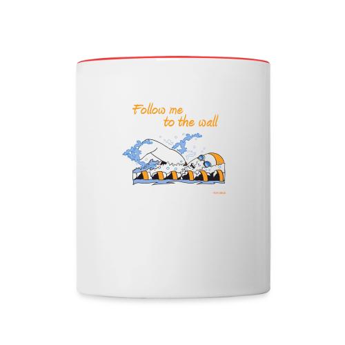 Follow me to the wall - Contrast Coffee Mug